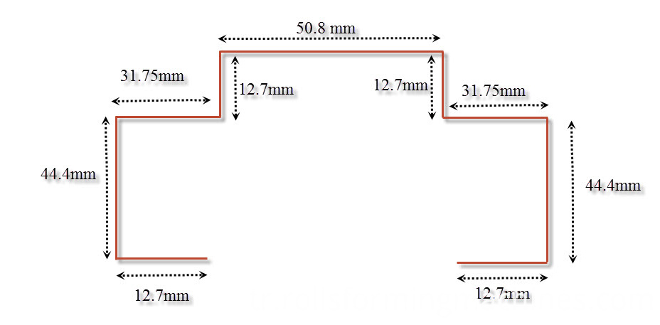 Metal Kapı Kasası Rulo Şekillendirme Makinesi Metal Door frame Roll Forming Machine